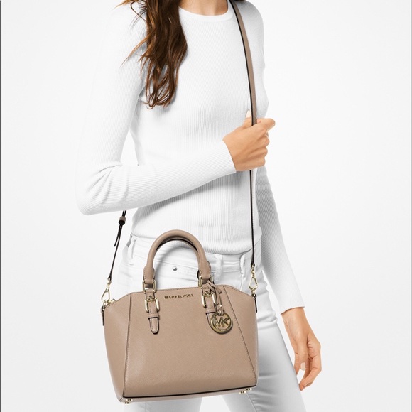 🌹SALE🌹MICHAEL KORS CIARA SMALL LEATHER SATCHEL - Picture 3 of 8